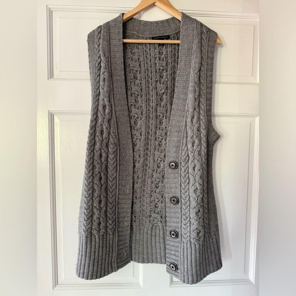 Banana Republic Grey Cardigan Vest